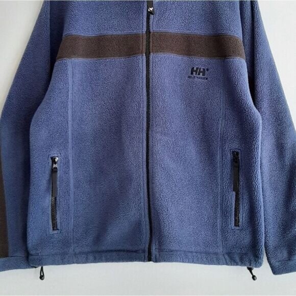 HELLY HANSEN Fleece Full Zip Light Warm Layer Jacket Blue Men's Sz S - Picture 3 of 10